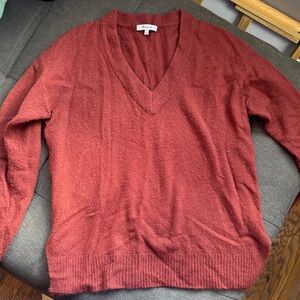 Madewell Women's Wool Auburn V-Neck Sweater, M
